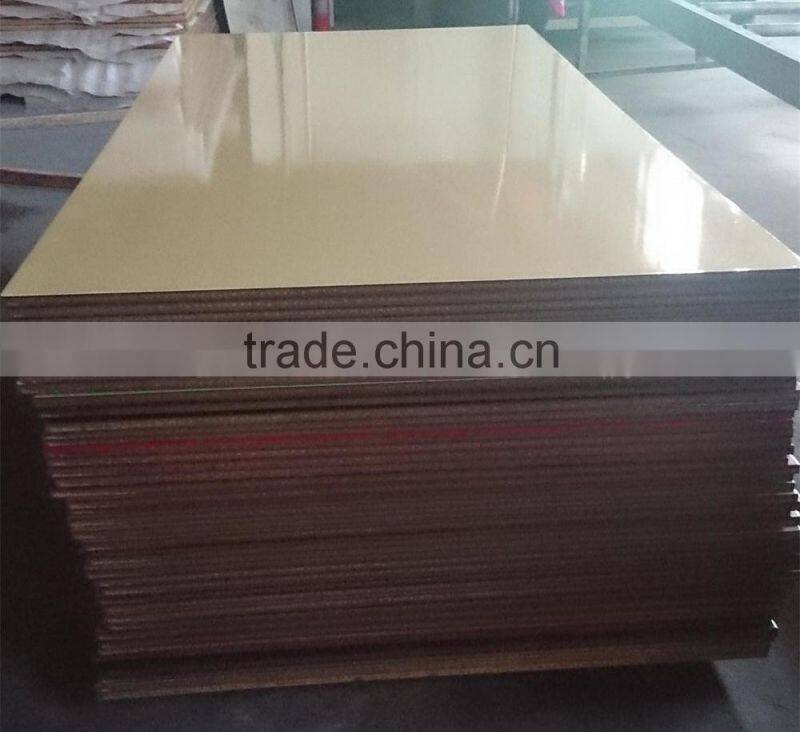 mdf board with uv coating on surface--mocha color for cabinet