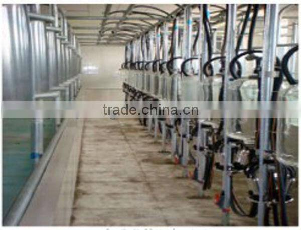 mid-set type pipeline milking parlor for big farm