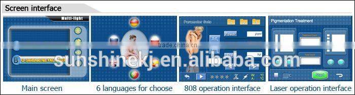 CE approved best-selling 10 BARS laser yag hair removal machine for beauty salon