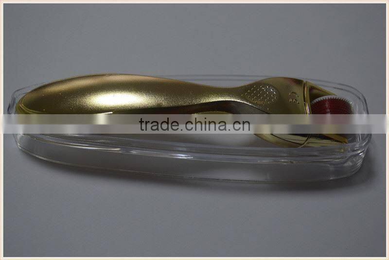 Factory Direct Wholesale Golden/Silver Handle 600 Needles Derma Roller