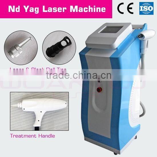 Q switched nd yag laser machine double lamp and rod for tattoo removal