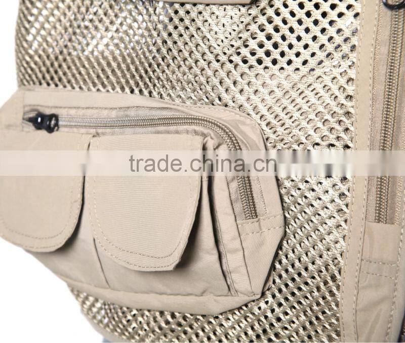 2016 Wholesale factory new design mesh heated vest for outdoor fishing