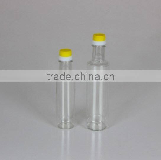 round cooking oil PET packing bottle for 250ml 500ml