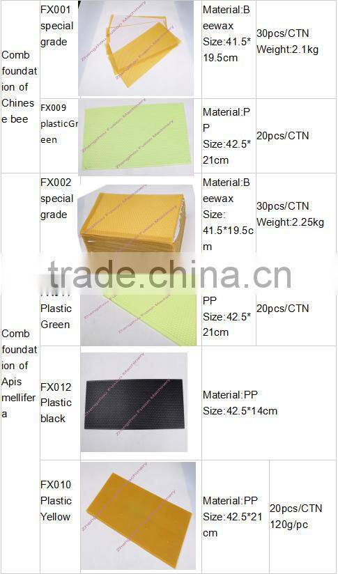 wholesale high quality Perfect bulk Beeswax foundation sheet