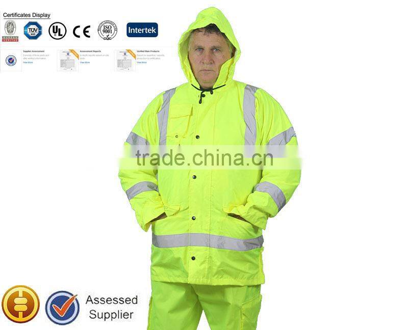 High Visibility Safety Clothing/Equipment with PU Coating