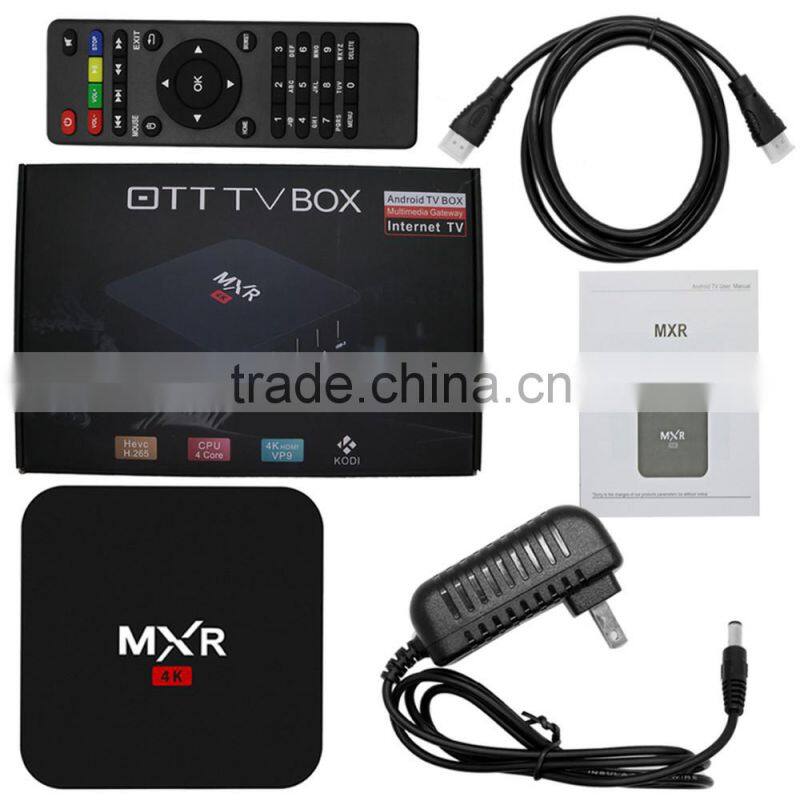 2016 Newest RK3229 MXR Smart Android tv box Quad Core 1G/8G TV Box Support 4K*2K H.265 HDMI 2.0