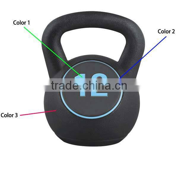 Sand and Concrete Filled Vinyl Kettle Bell Set