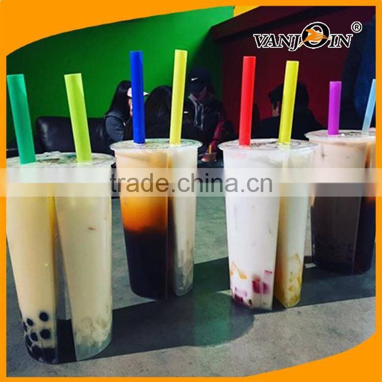 New Style Plastic Clear 3 Flavor Boba Cups Iced Drink Tea Split Cup