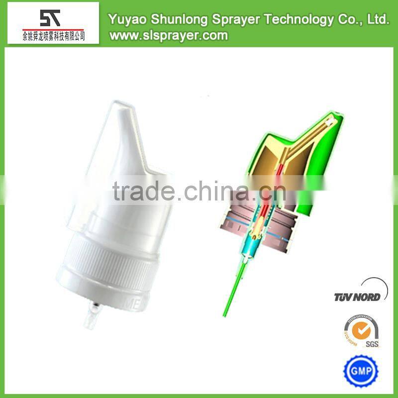 Plastic oblique nasal sprayer pump/medical throat Sprayer