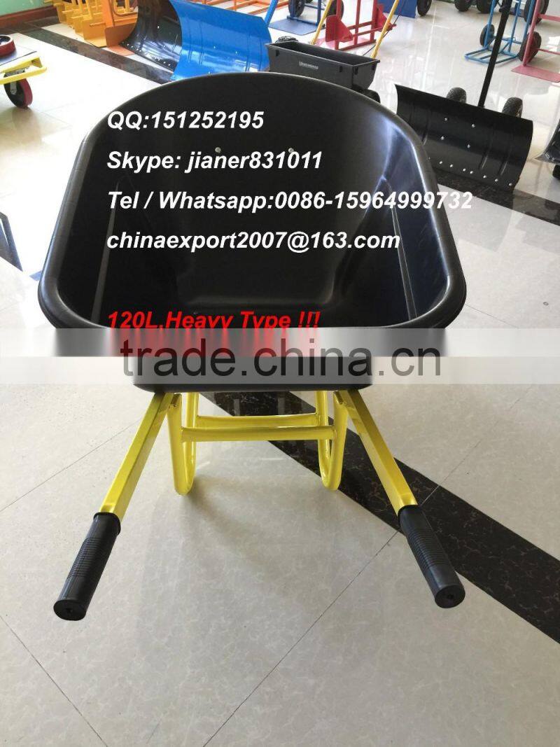 120L High Performance Australia Wheelbarrow with Large Plastic Tray WB8614P