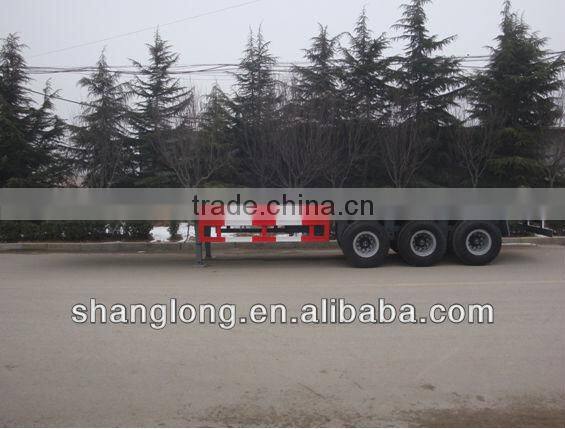China Manufacturer 3 Axle 40ft Flatbed Semi Trailer