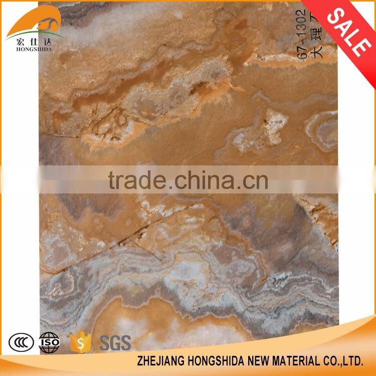 PVC emboss film variety types marble wallpaper suppliers for room decorative