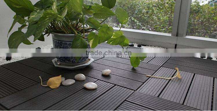 High quality wpc composite deck tiles 30x30 plastic base outdoor wpc interlock diy tile