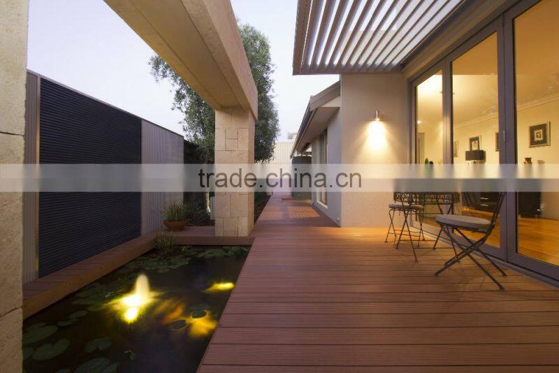 Solid Wood plastic composite HDPE wpc flooring durable outdoor anti-slip wpc decking