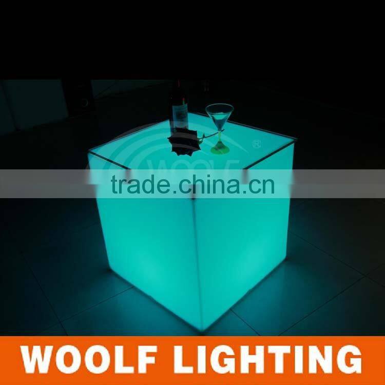 Glowing Simple Design Illuminated Popular Decorative Led Cube Chair