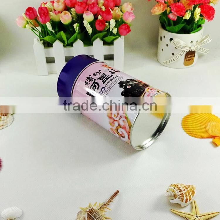 Taiwan round shap alishan tea tin box