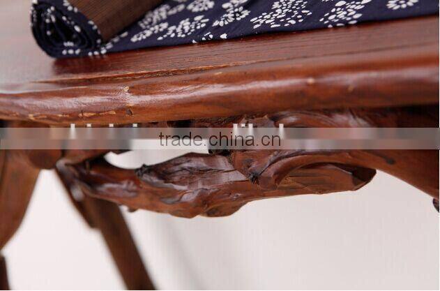 Southeast Asia Style Root Carved Console Table, Environmental Protective Solid Wood Root Furniture Corner Table (BF01-X1168)