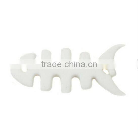 Fish Shaped Silicone cable holder &Silicone cable keeper&earphone cable winder