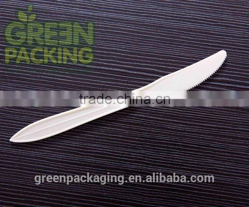 Disposable dinner custom printed one time cutlery spoons forks and knifes HLK02