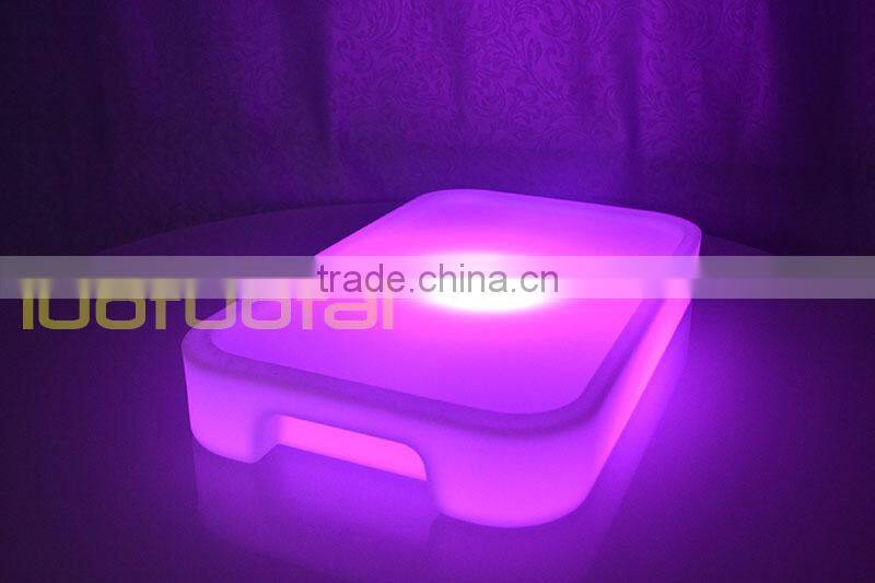 2015 New designGlow serving tray large pe Plastic Bar Tray LTT-WB08E