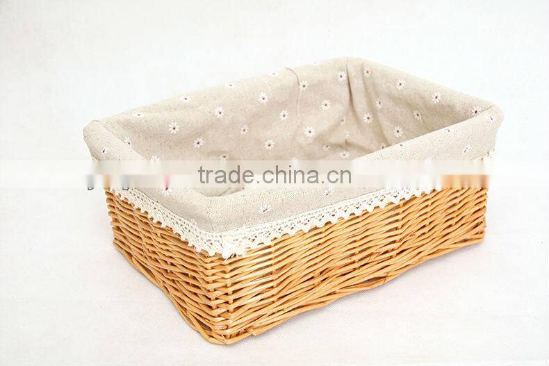 2016 new cheap slim storage basket with handmade