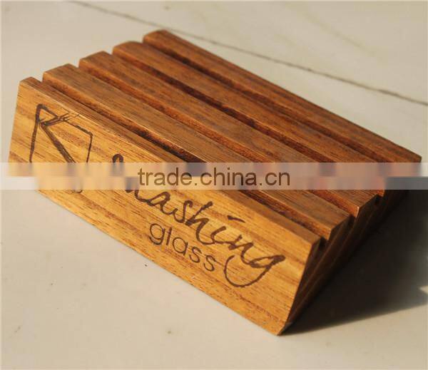 High quality solid wooden desktop business card holders wholesale