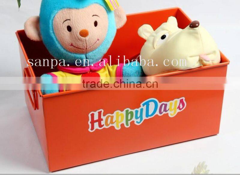 Popular Design Red Metal Storage Basket