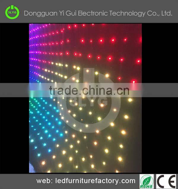 high quality indoor stage backdrops video LED curtain