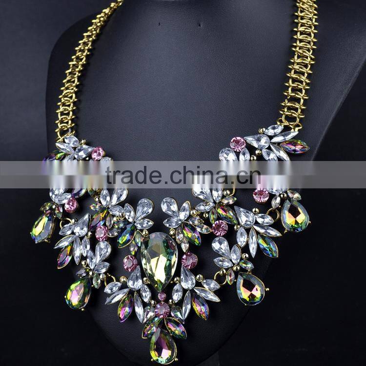 2015 Latest new style women fashion alloy jewelry necklace for laddy