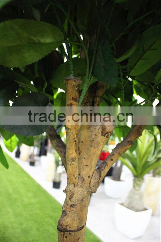 Home gardens for curtain hotel decoration 200cm Height making artificial live plastic green orange bonsai tree EZZPZ06 0302