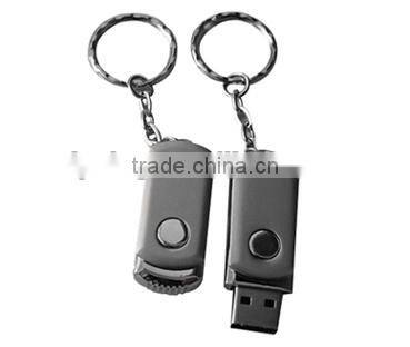 mini metal button keychain USB stick 1GB to 64GB