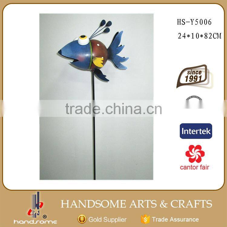 Metal Art Animal Figurines Large Fish Stake Waste Material Art Craft