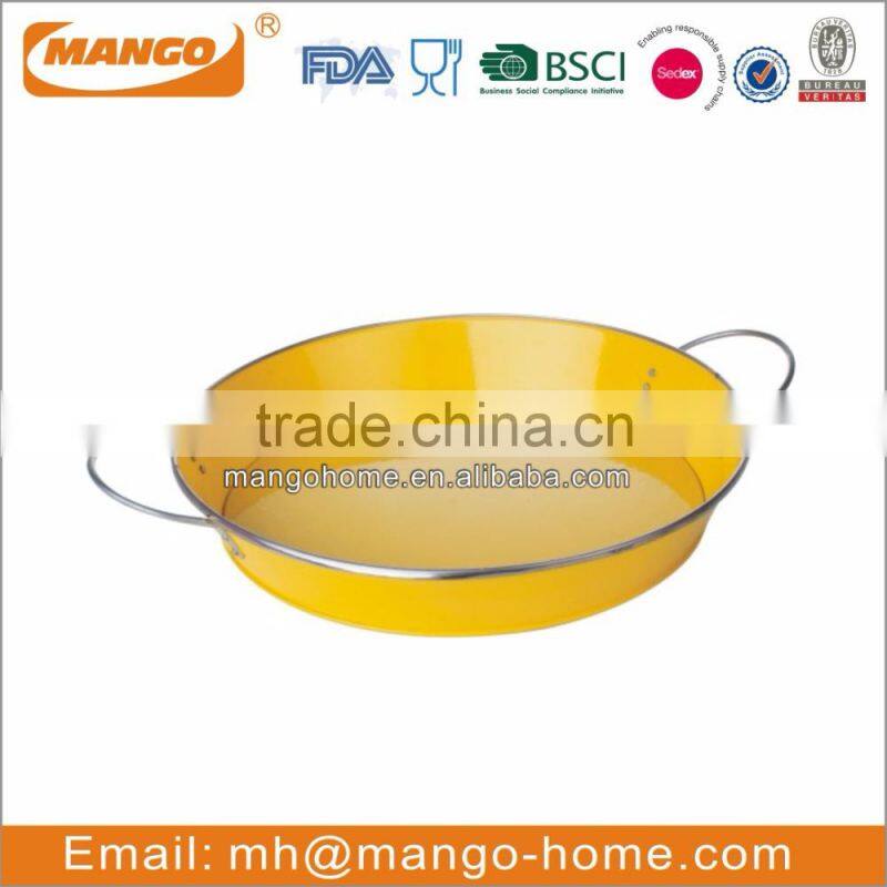 wholesale home decorative galvanized steel metal storage tray