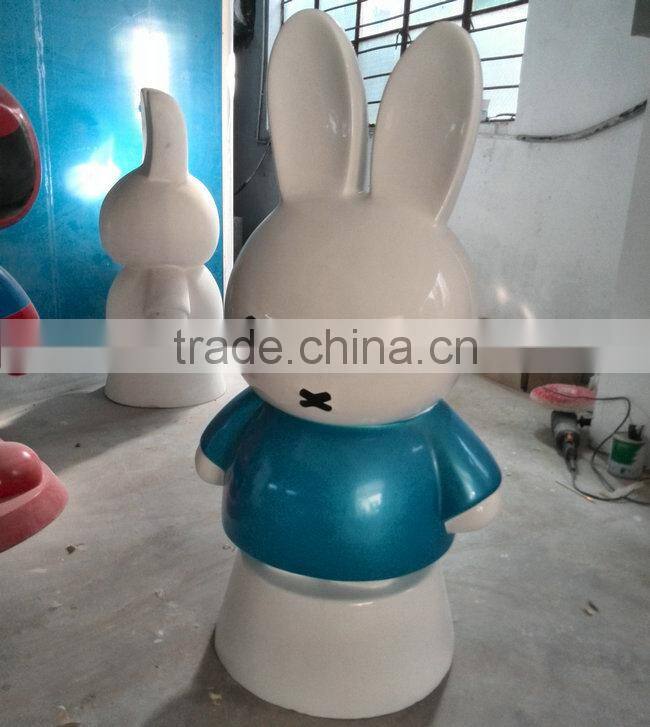Outdoor or indoor FRP rabbit figurine