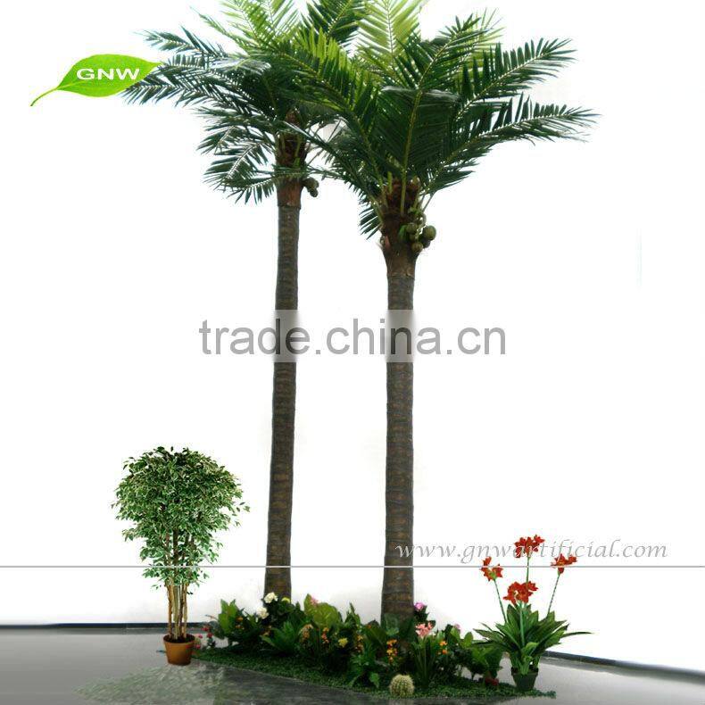 APM027 GNW Plant artificial coconut tree for Sale 16ft High for hotel decoration indoor use
