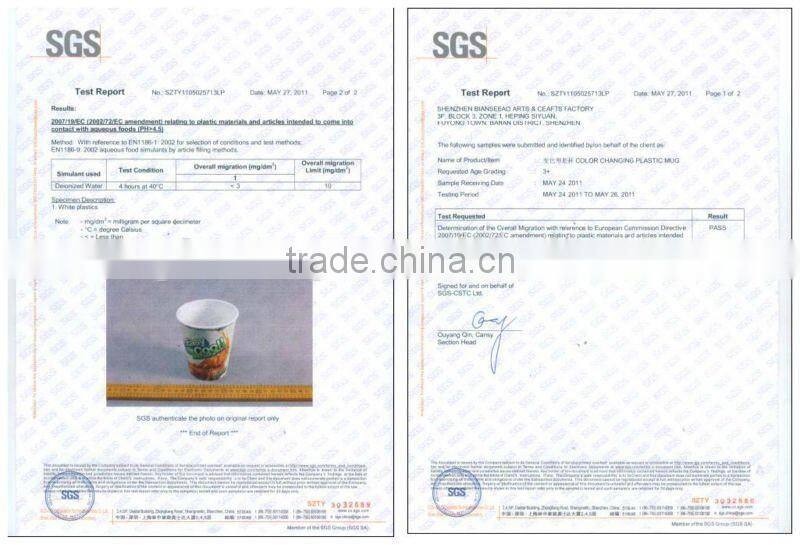 hot sale PS double wall cup photo insert with DIY logo