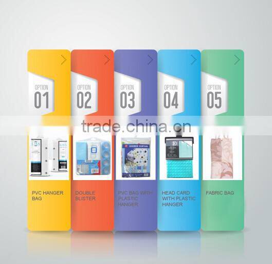 Waterproof Polyester Shower Curtain With Bath Mat Set