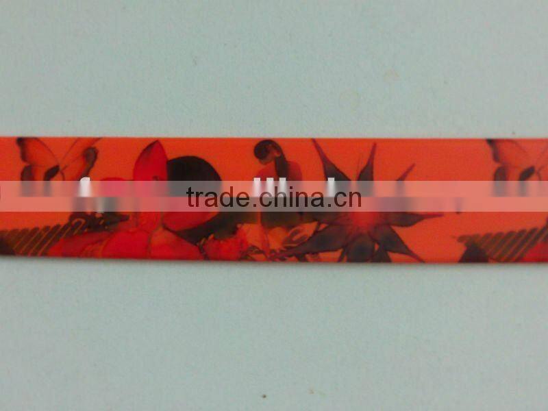 2016 fashion spay printing Eco-Environmental Silicone boy golf Belt