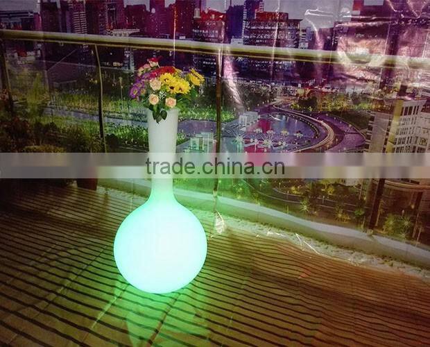 16 colors changing vase led light base with IR remote control