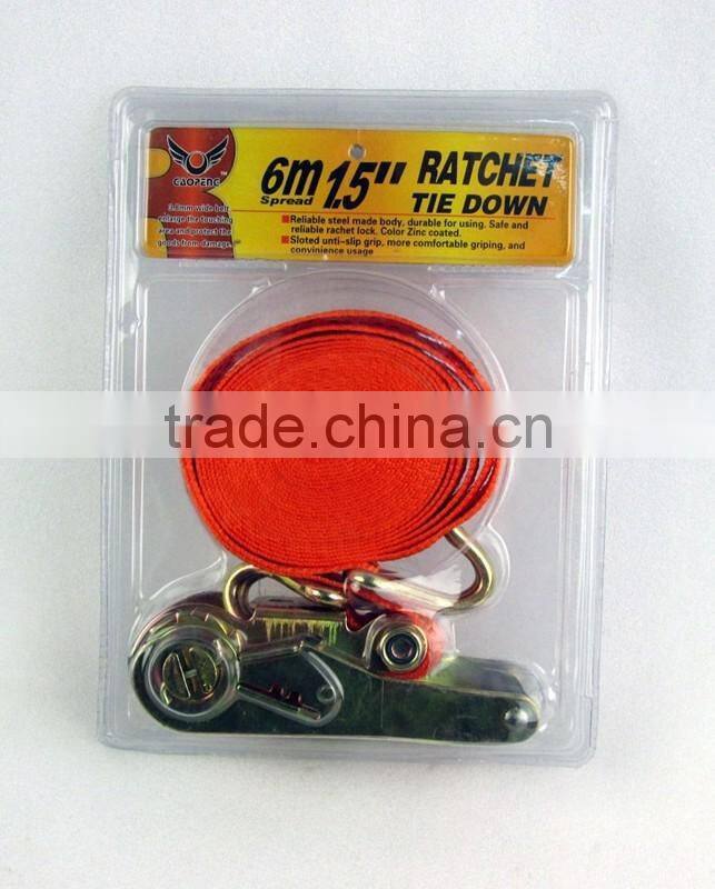 Polyester Cargo Lashing Ratchet Strap Tensioner/Ratchet Tie Down cargo strap
