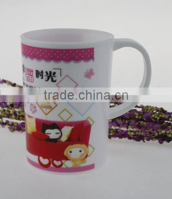 480ML Durable Heat Transfer Printing Plastic Cup With Handle