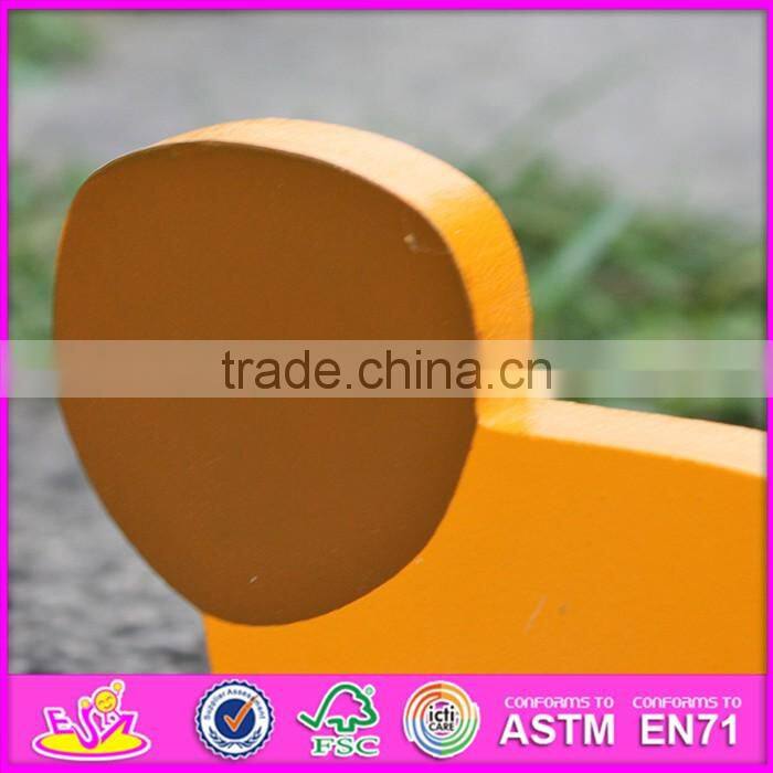 2017 New products kids lion car toy wooden toy plans W04A320