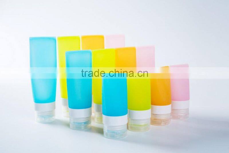 Silicone travel bottle Silicone cosmetic bottle BPA free bottle