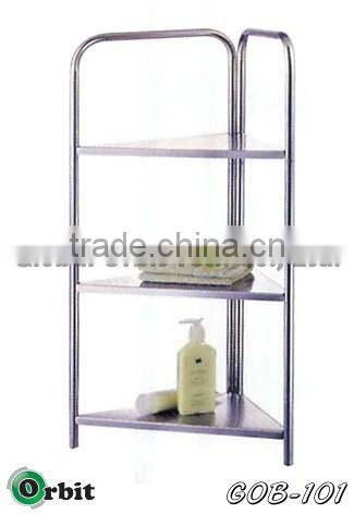 Telescopic Bathroom Corner Shower Shelf Rack 4 Tier Bath Storage Caddy Organizer