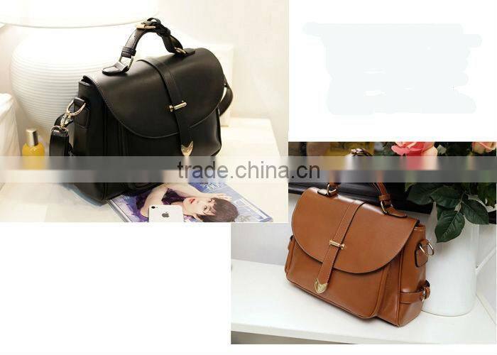 New Design Handle Leather Messenger Bag