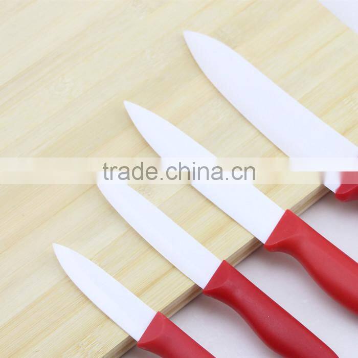 Red Handle Knives Set Ceramic Knives