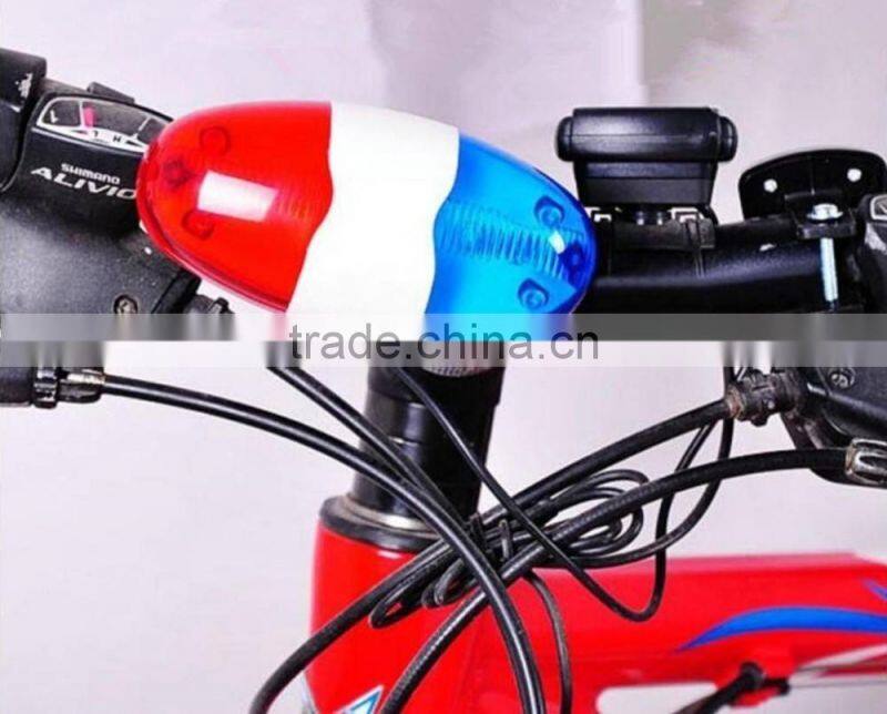 2016 New Cycling Bike Super loud Bicycle 6 LED Electronic Horn Bell Siren 4 Sounds electric horn sound pressure horn sound