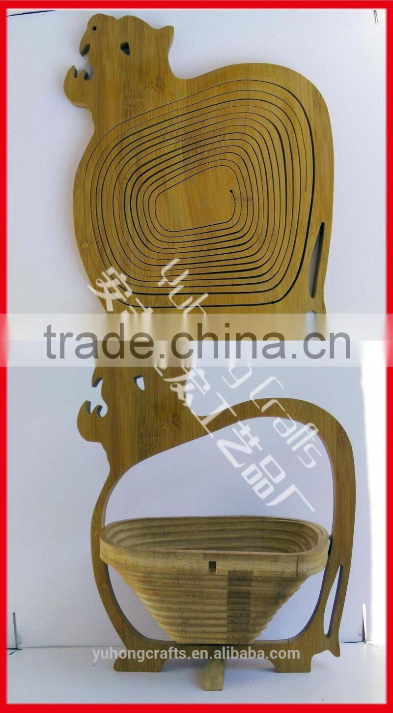 100% handmade bamboo storage basket