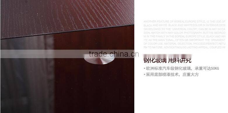 Office table popular Tempered glass office desk