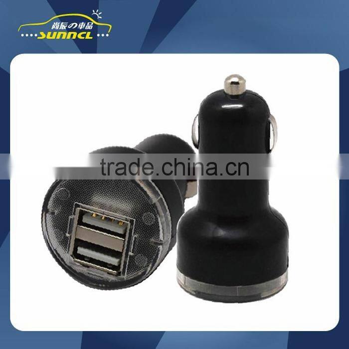 High Quality CE-Approved LED Light Portable Dual USB Car Charger